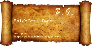 Palóczi Imre névjegykártya